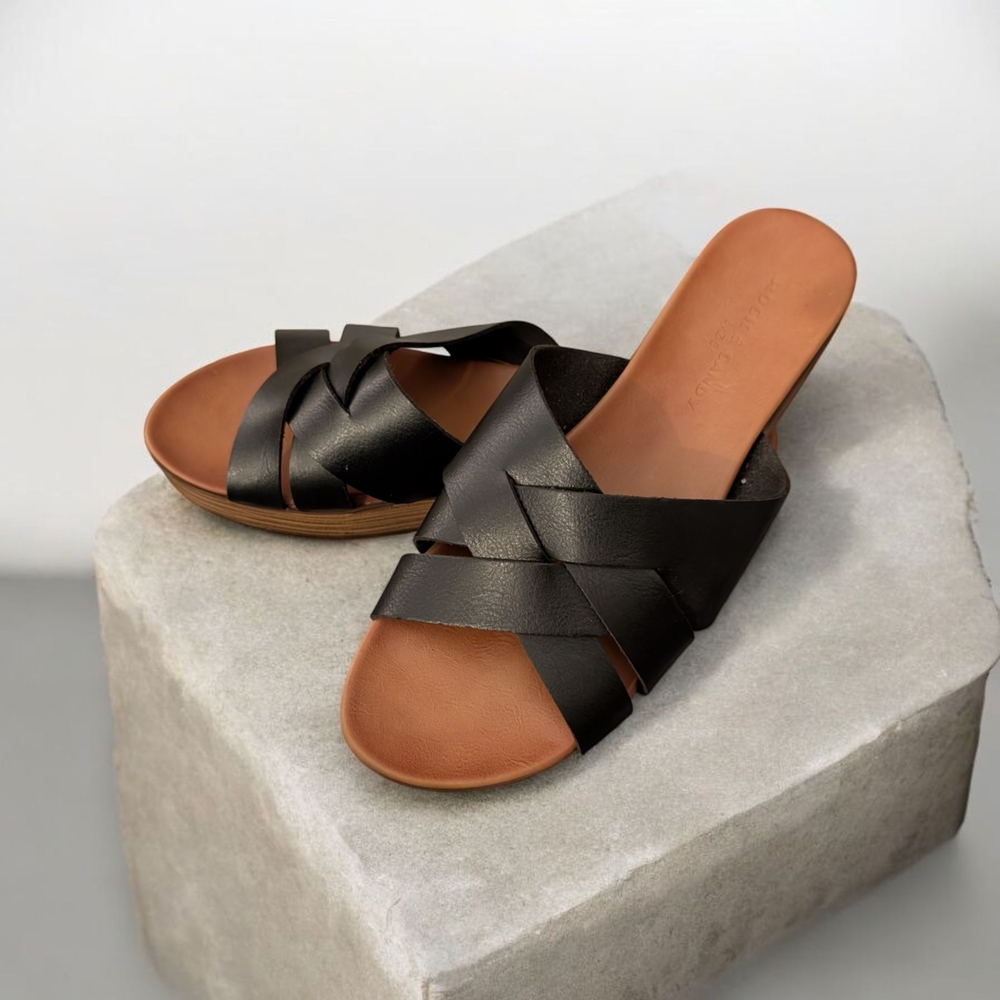 Women's Black Slide Sandals
